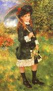 Pierre Renoir Young Girl with a Parasol oil painting